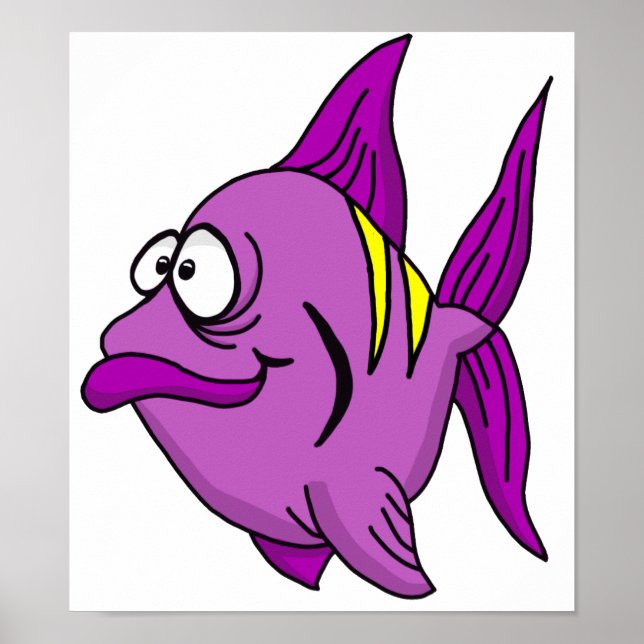 Póster Pescado morado (Frente)