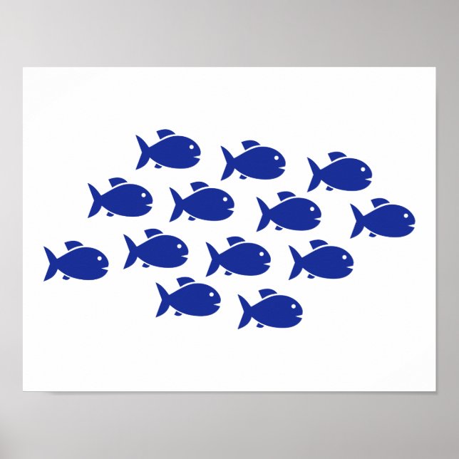 Póster Pescado nadador (Frente)