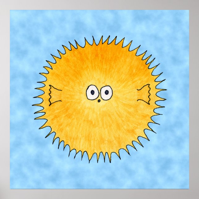 Póster Pescado Porcupine. (Frente)