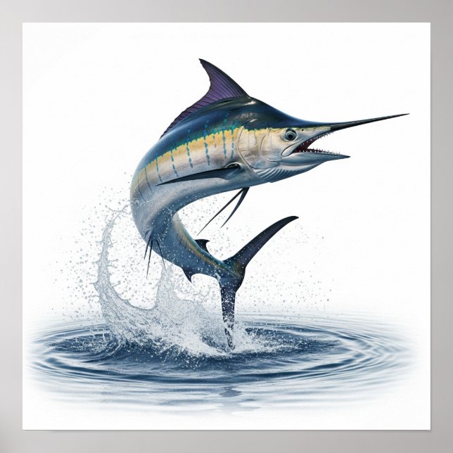 Póster Pescado saltante (Frente)