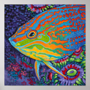 Póster Pescado tropical brillante I