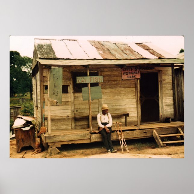 Póster Pescado Vivo En Venta (Frente)