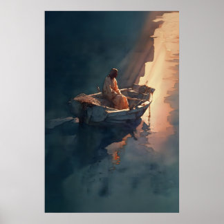 Póster Pescador Contemplativo De Hombres Imprimir Jesús E