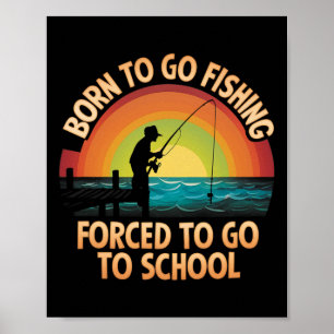 Póster Pescador Cool Fishing Para Hombres Mujeres Niños B