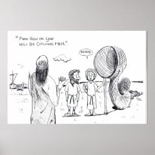 Póster pescador de hombres