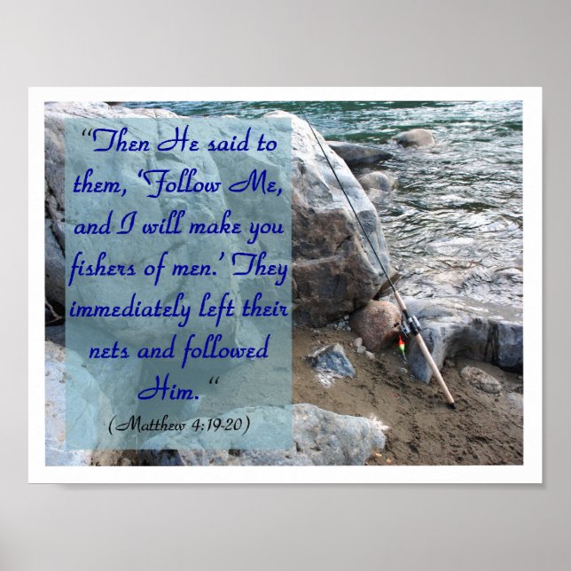 Póster Pescador de hombres (Mat 4:19-20) (Frente)