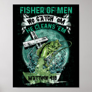 Póster Pescador De Hombres Que Los Atrapamos. Limpia A Em