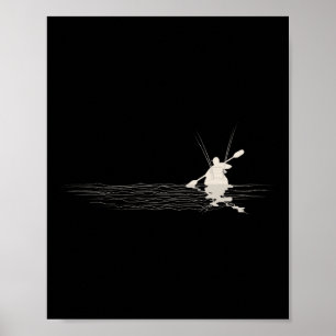 Póster Pescador de kayak gráfico kayak pescadores kayakis