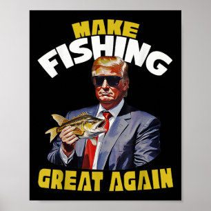 Póster Pescador De Trump En Pesca De Trump 2024