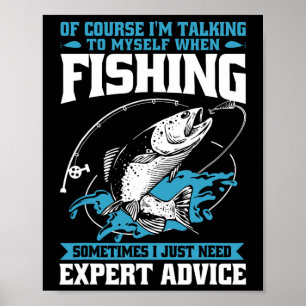 Póster Pescador Divertido Por Supuesto Que Estoy Hablando