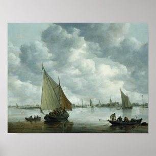 Póster Pescador en un estuario, 1655