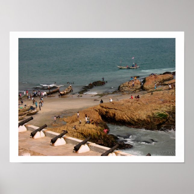 Póster pescador poster de trabajo (Frente)