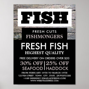 Póster Pescador Rústico/Esposa, Publicidad en el mercado