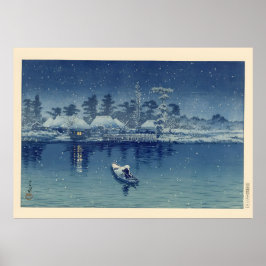 Póster Pescador Ukiyo e
