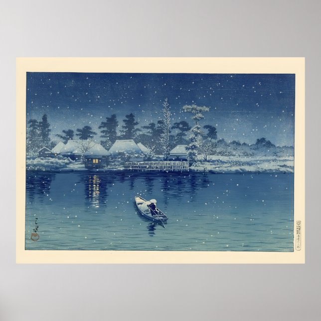 Póster Pescador Ukiyo e (Frente)