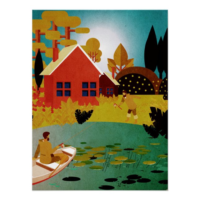 Póster pescadores (Anverso)