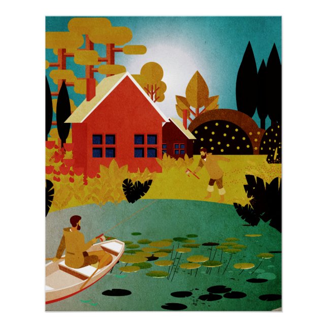 Póster pescadores (Anverso)