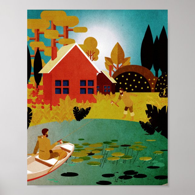 Póster pescadores (Frente)