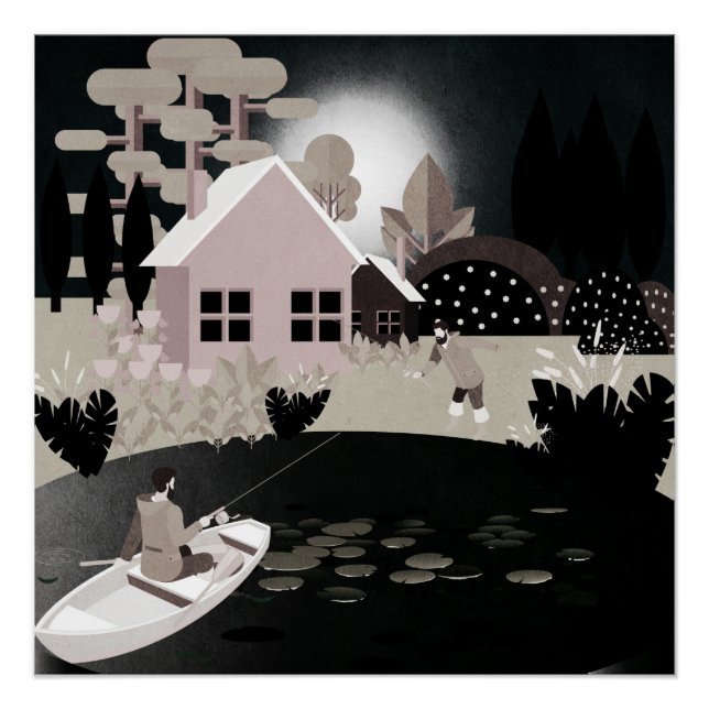 Póster Pescadores (Anverso)