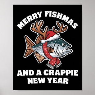 Póster Pescadores De Cerezo Y Un Pun De Pescado De Año Nu