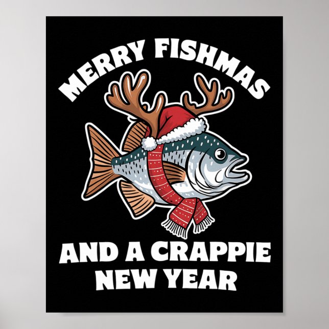 Póster Pescadores De Cerezo Y Un Pun De Pescado De Año Nu (Frente)