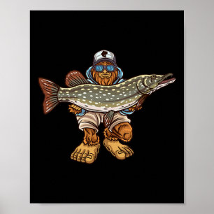 Póster Pescadores de la caza de pepinillos del norte