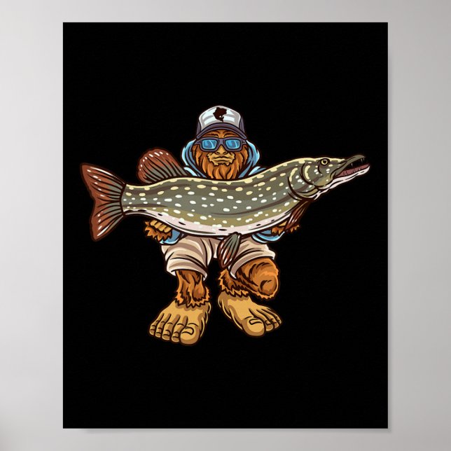 Póster Pescadores de la caza de pepinillos del norte (Frente)