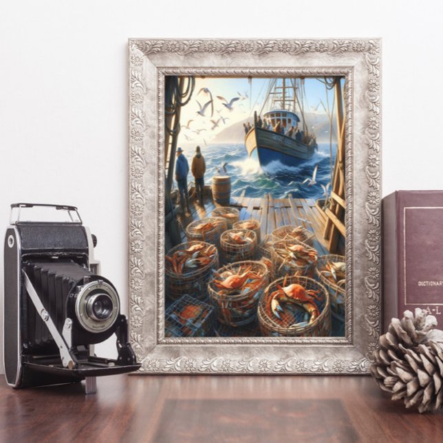 Póster Pescadores de la cosecha del crepúsculo que recoge (Subido por el creador)