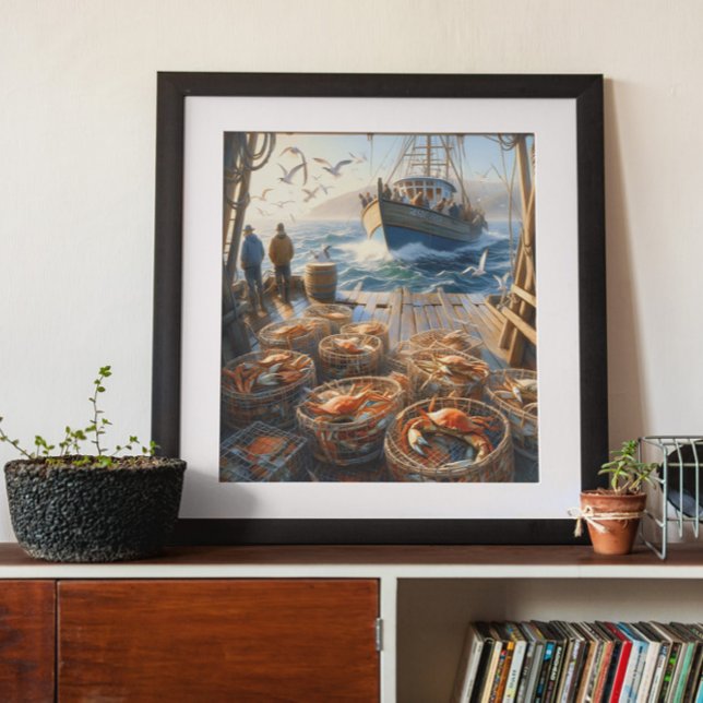 Póster Pescadores de la cosecha del crepúsculo que recoge (Subido por el creador)