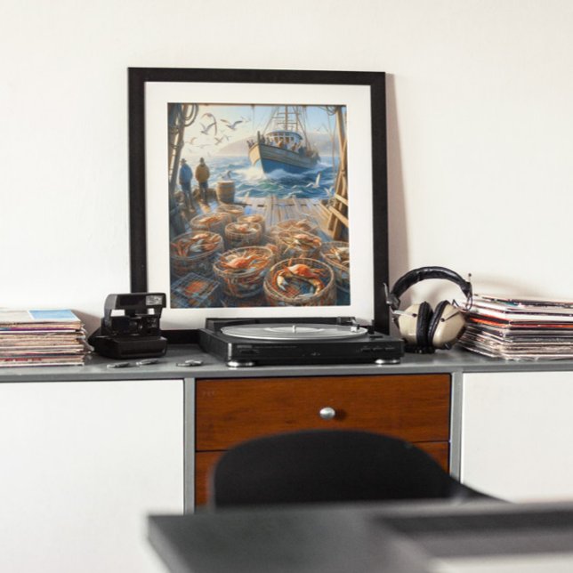 Póster Pescadores de la cosecha del crepúsculo que recoge (Subido por el creador)