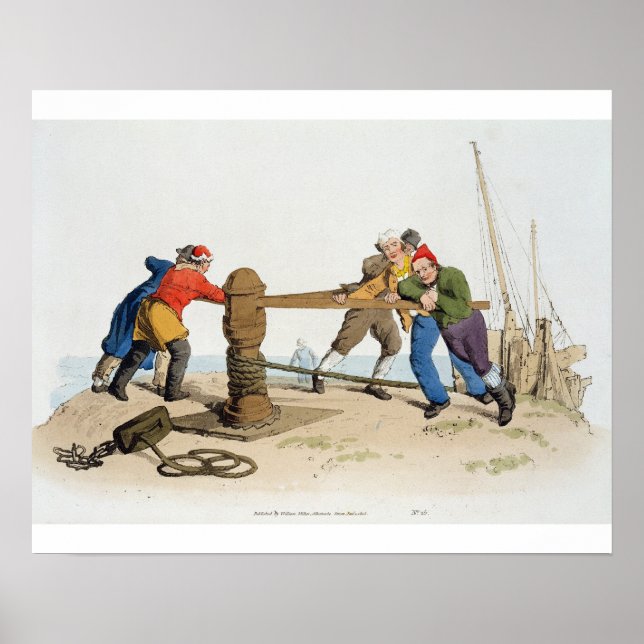 Póster Pescadores en Capstan, de 'El disfraz de la gran B (Frente)