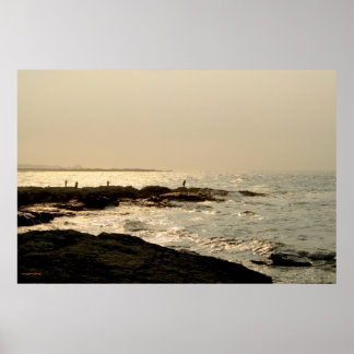 Póster Pescadores en Newport, poster de fotografía