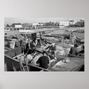 Póster Pescadores occidentales clave, 1938