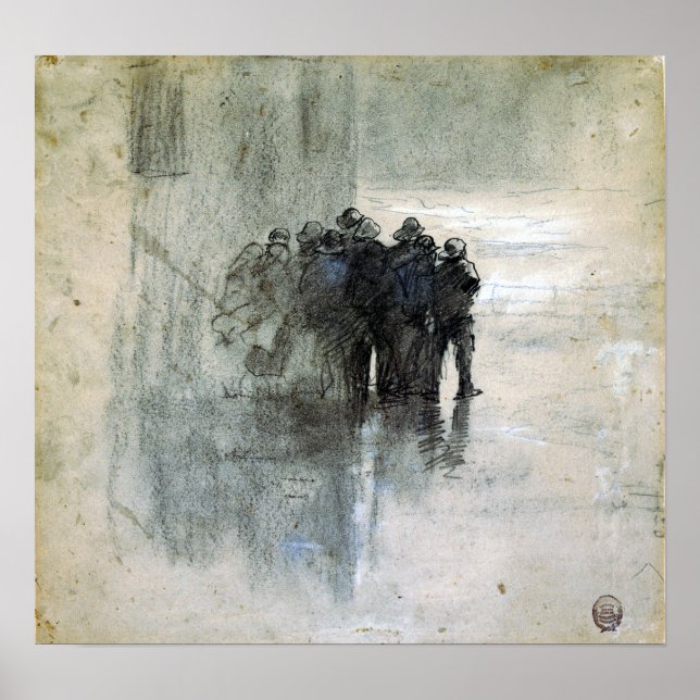 Póster Pescadores Winslow Homer en las pieles de Oro, Cul (Frente)