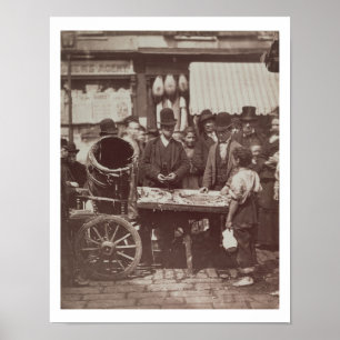 Póster Pescados baratos de St Giles, a partir de la 'vida