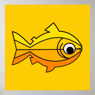 Póster Pescados como símbolo del cristianismo