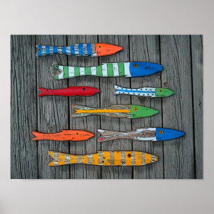 Póster Pescados de lujo