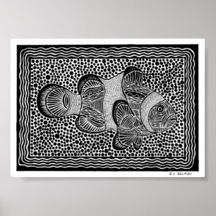 Póster Pescados del payaso