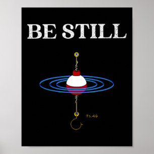Póster Pescar en calma Meditacional Inspirado en peces Pe