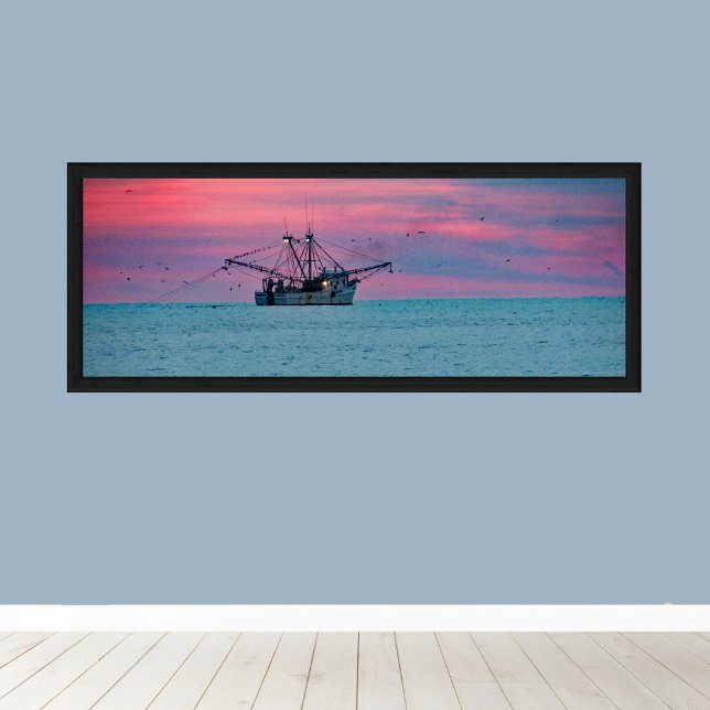 Póster Pescar gambas al atardecer (Subido por el creador)