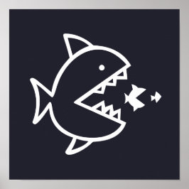 Póster PESH náutico con dientes |