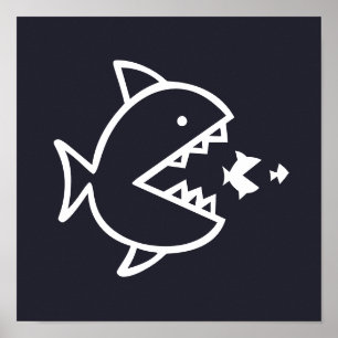 Póster PESH náutico con dientes