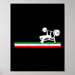 Póster Peso de la plataforma italiana Benchpress Italia