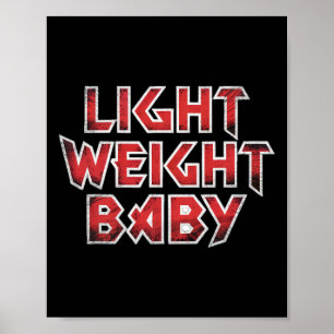 Póster Peso Ligero - Levantamiento De Peso Duro Y Bodybui