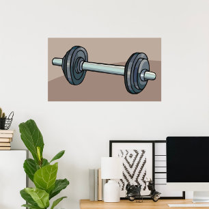 Póster Pesos de Barbell