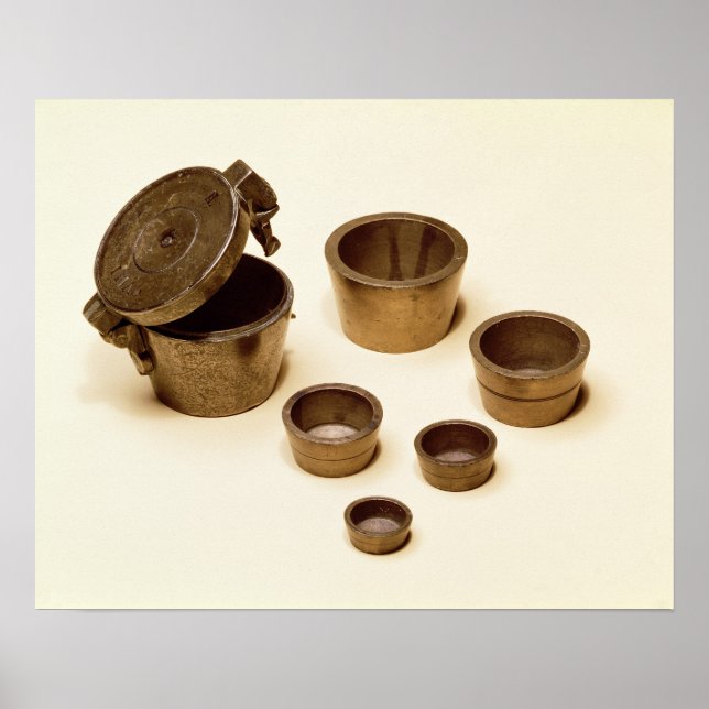 Póster Pesos utilizados por comerciantes y apóstatarios (Frente)