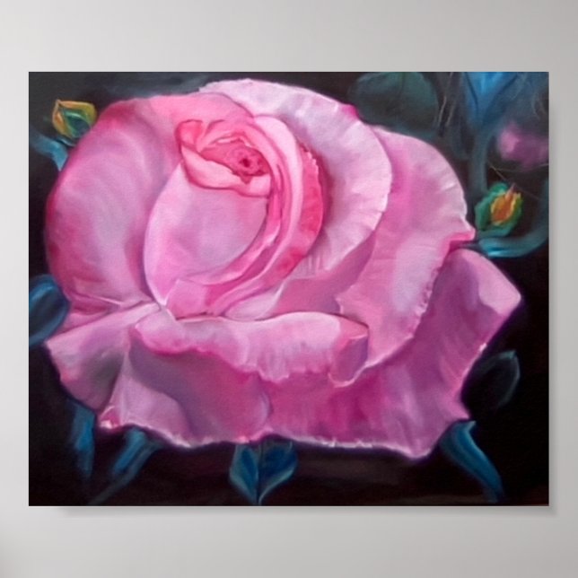 Póster Petales Rosas (Frente)