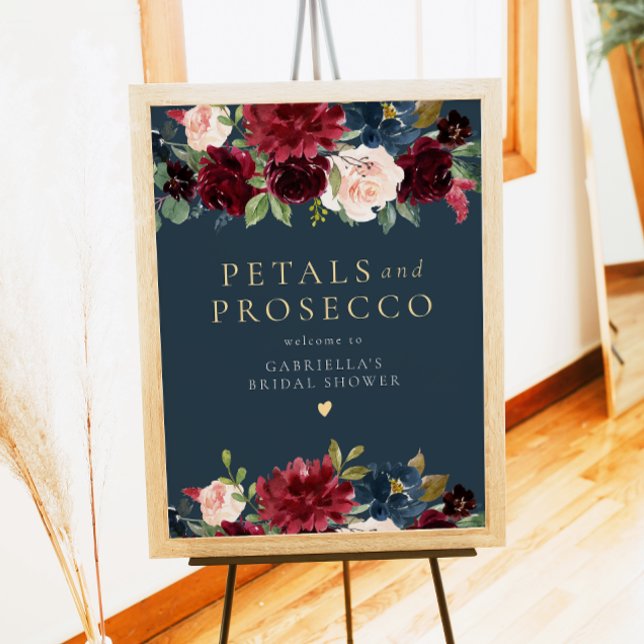 Póster Petales ruidosos de Borgoña y ducha de novia del P (Subido por el creador)