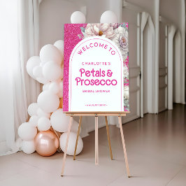 Póster Petales y Prosecco Floral Arch Bridal Shower