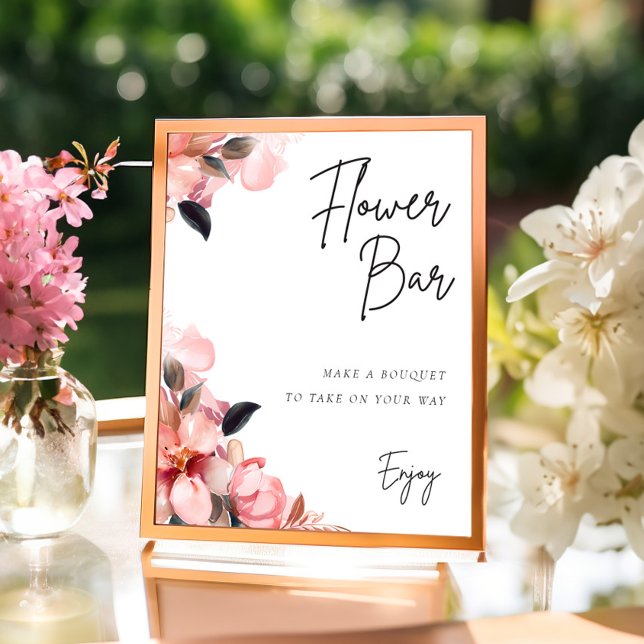 Póster Petales y Prosecco Rótulo de bar de flores Ducha d (Subido por el creador)